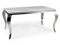 Стол обеденный Signal PRINCE Ceramic 180 (белый Calacatta/хром) ms2601SIGHAL_PRINCECBCH180