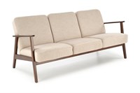 Диван HALMAR MILANO 3S tap. Castel 15 бежевый/орех ms2601SIGHAL_V-PL-MILANO_3S-SOFA-BEZOWY