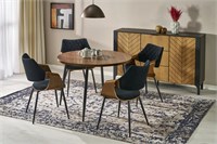 Стол обеденный Halmar BARRY 105 (орех/черный) ms2601SIGHAL_V-CH-BARRY-ST