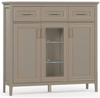 Тумба с подсветкой Классик/Classic KOM1W2D3S  Глиняный серый, Глиняный серый msk26brw_01872664931