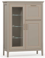 Тумба с подсветкой Классик/Classic KOM1W1D1B  Глиняный серый, Глиняный серый msk26brw_02065463151
