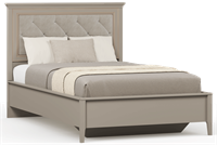 Кровать Классик  LOZ120x200 с мягким элементом Глиняный серый msk26brw_1431141166