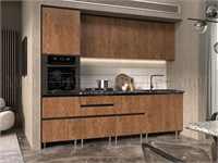Кухня Техно-6 2.6м.  Белый снег софт/Графит софт pn26mf_1307037944
