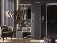 Прихожая Визит  Графит/Дуб крафт белый pn26mf_1595552233
