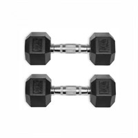Гексагональные обрезиненные гантели. Ряд от 27,5 до 40 кг ms26gym_807