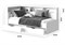 Тахта Амер 190х80 белый / дуб вотан 602817-mwdvl