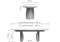 Керамический стол Готланд 180(240)х90х79 ink gray / черный 588030-mwdvl