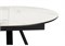 Керамический стол Нельсон 100(140)х100х76 alpine white / черный 588016-mwdvl