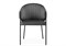 Стул на металлокаркасе Kortni dark grey / black - комплект из 2 шт 15703-mwdvl