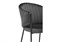 Стул на металлокаркасе Kortni dark grey / black - комплект из 2 шт 15703-mwdvl