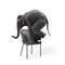 Стул на металлокаркасе Kortni dark grey / black - комплект из 2 шт 15703-mwdvl