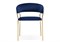 Стул на металлокаркасе Kamelia 1 dark blue / gold - комплект из 4 шт 15715-mwdvl