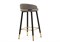 Полубарный стул Kardial gray / black - комплект из 2 шт 15673-mwdvl