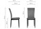 Стул на металлокаркасе Rek dark gray / black - комплект из 4 шт 15639-mwdvl