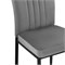 Стул на металлокаркасе Rek dark gray / black - комплект из 4 шт 15639-mwdvl