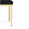 Стул на металлокаркасе Rek black / gold - комплект из 4 шт 15637-mwdvl