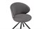 Стул на металлокаркасе Solomon крутящийся gray / black - комплект из 2 шт 15601-mwdvl