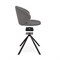 Стул на металлокаркасе Solomon крутящийся gray / black - комплект из 2 шт 15601-mwdvl