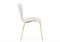 Стул на металлокаркасе Solo white / gold - комплект из 4 шт 15598-mwdvl