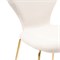 Стул на металлокаркасе Solo white / gold - комплект из 4 шт 15598-mwdvl