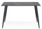 Стеклянный стол Smoke 120х80х75 clear gray / black 15551-mwdvl