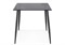 Стеклянный стол Smoke 120х80х75 clear gray / black 15551-mwdvl