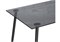 Стеклянный стол Smoke 120х80х75 clear gray / black 15551-mwdvl