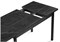Деревянный стол Центавр 120(160)х70х76 файерстоун / черный матовый 550560-mwdvl