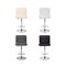 Барный стул Paskal white / chrome - комплект из 2 шт 15436-mwdvl