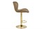 Барный стул Porch dark beige / golden - комплект из 2 шт 15505-mwdvl
