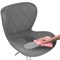 Барный стул Porch gray / chrome - комплект из 2 шт 15509-mwdvl