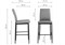 Барный стул Teon gray / black - комплект из 4 шт 15511-mwdvl