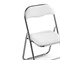 Стул на металлокаркасе Fold 1 складной white / chrome - комплект из 6 шт 15480-mwdvl
