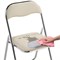 Стул на металлокаркасе Fold 1 складной beige / chrome - комплект из 6 шт 15481-mwdvl