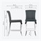 Полубарный стул Joan dark grey / steel - комплект из 2 шт 15387-mwdvl