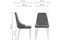 Стул на металлокаркасе Kora dark gray / black - комплект из 4 шт 15098-mwdvl