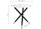 Стеклянный стол Rock 80х75 white / black 11772-mwdvl