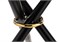 Стеклянный стол Rock 80х75 white / black 11772-mwdvl