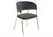 Стул на металлокаркасе Kamelia grey / gold - комплект из 4 шт 11777-mwdvl