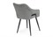Стул на металлокаркасе Hera dark gray / black - комплект из 2 шт 15843-mwdvl