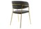 Стул на металлокаркасе Kamelia dark blue / gold - комплект из 4 шт 15320-mwdvl