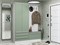 Прихожая  Стиль-03, каркас ЛДСП  Белый, фасад МДФ  Silky Mint,  2110*1600*380 sppr5VVTtoAR59900