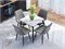 Стол Uni-Form-S.2B, столешница Каменная плита  White Gloss, каркас Сталь  SBlack,  727*800*800 sppr5VVTtoAR68688