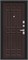 Дверь входная  205*86 Bravo R Мило МФ/BChrome, Букле черное/Wenge Melinga, Левое sp2510BR_033-2602