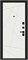 Дверь входная  205*96 Bravo R Кьюб (RBE), Total Black/Super White, Левое sp2510BR_033-2241