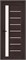 Межкомнатная дверь 200*90, Браво-27, Wenge Melinga / Magic Fog , Эко Шпон sp2510BR_153-1303
