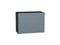 Шкаф верхний горизонтальный Фьюжн Graphite, Silky Blue, 460, 600 В*Ш*Г 458*600*318, фасад МДФ  Silky Blue, корпус  Graphite ms2510VVT_57221
