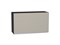 Шкаф верхний горизонтальный Фьюжн Graphite, Silky Grey, 460, 800 В*Ш*Г 458*800*318, фасад МДФ  Silky Grey, корпус  Graphite ms2510VVT_57216
