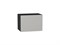 Шкаф верхний горизонтальный Фьюжн Graphite, Silky Light Grey, 360, 500 В*Ш*Г 358*500*320, фасад МДФ  Silky Light Grey, корпус  Graphite ms2510VVT_66562