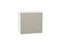 Шкаф верхний горизонтальный Фьюжн Белый, Silky Grey, 460, 500 В*Ш*Г 458*500*318, фасад МДФ  Silky Grey, корпус  Белый ms2510VVT_57193